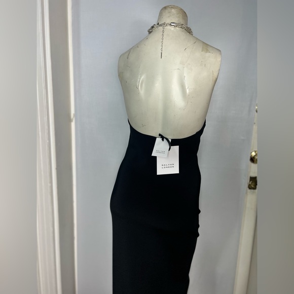 Galvan London CLEOPATRA DRESS - BLACK (M) - Picture 12 of 14